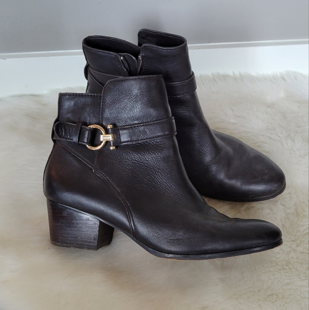 Chocolate Brown Coach Boots
